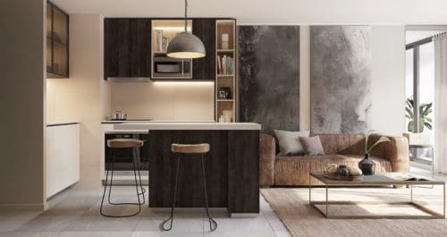 cocina diseño mas departamentos Plaza Egaña