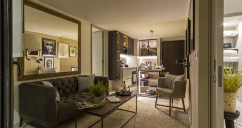 departamentos Plaza Egaña living