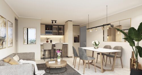 Eco Quilín I living comedor cocina
