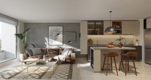 Eco Quilín I living cocina
